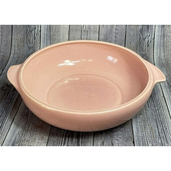Vintage Casual California Pink Ceramic Serving Bowl 10" Wide  Vernonware  No Lid - Picture 1 of 8